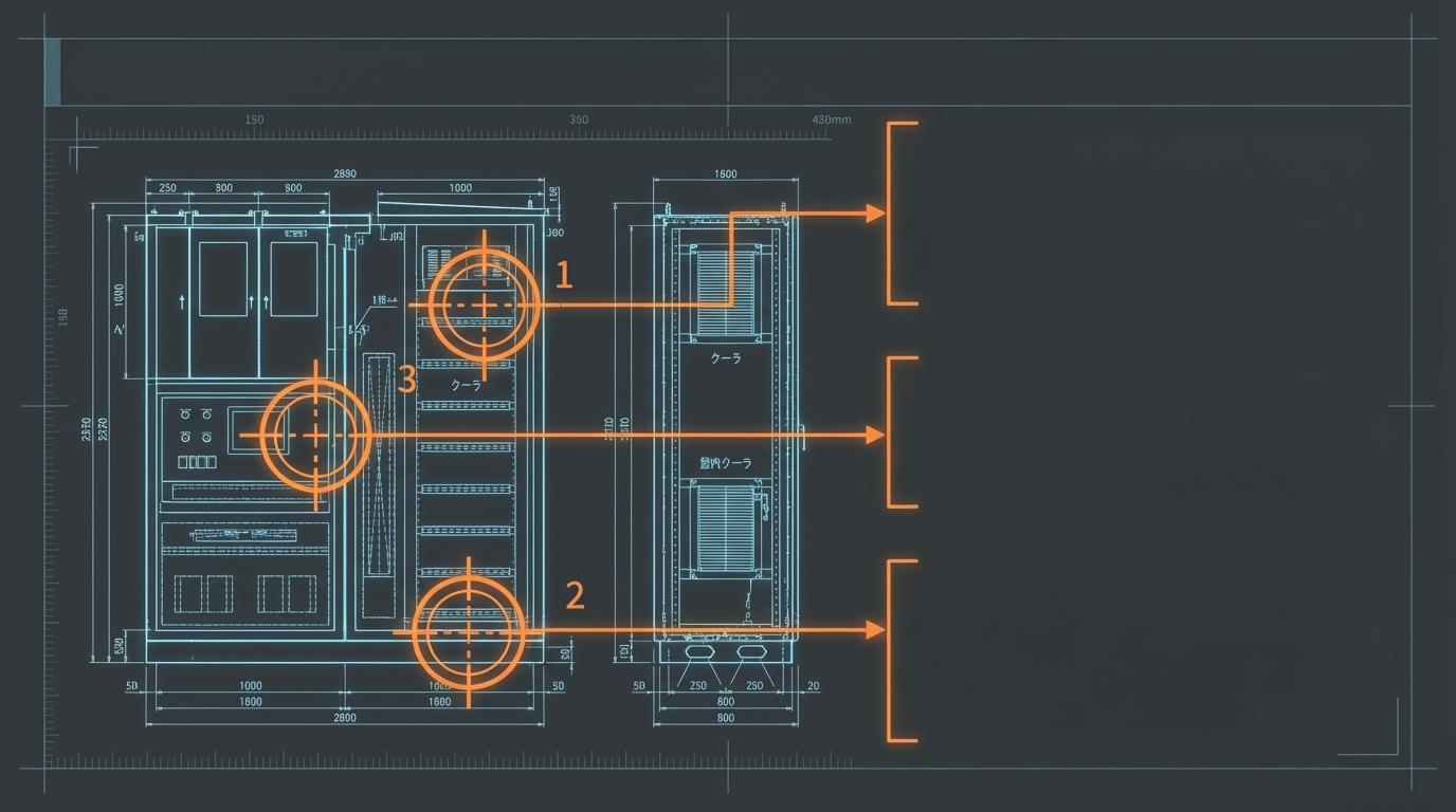 物理レイアウト：熱対策とメンテナンス性