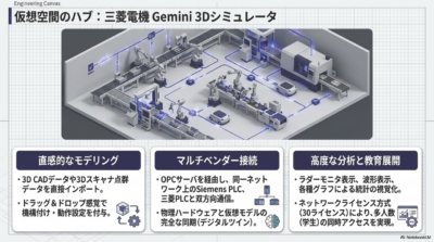 函館工業高等専門学校向けバーチャルコミッショニングシステム納入事例