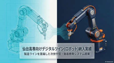 仙台高専向けデジタルツイン (ロボット) 納入実績